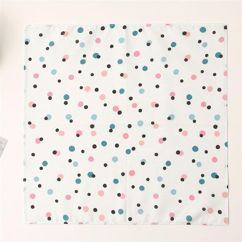 

1Pc 34x34cm Thin Cotton Retro Flower Printed Women Pocket Handkerchief Scarf Absorbent Wipe Sweat Towel