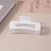 8.5CM x 10.5CM Rectangular Matte PS Hair Clip - Simple Shark Hair Accessory