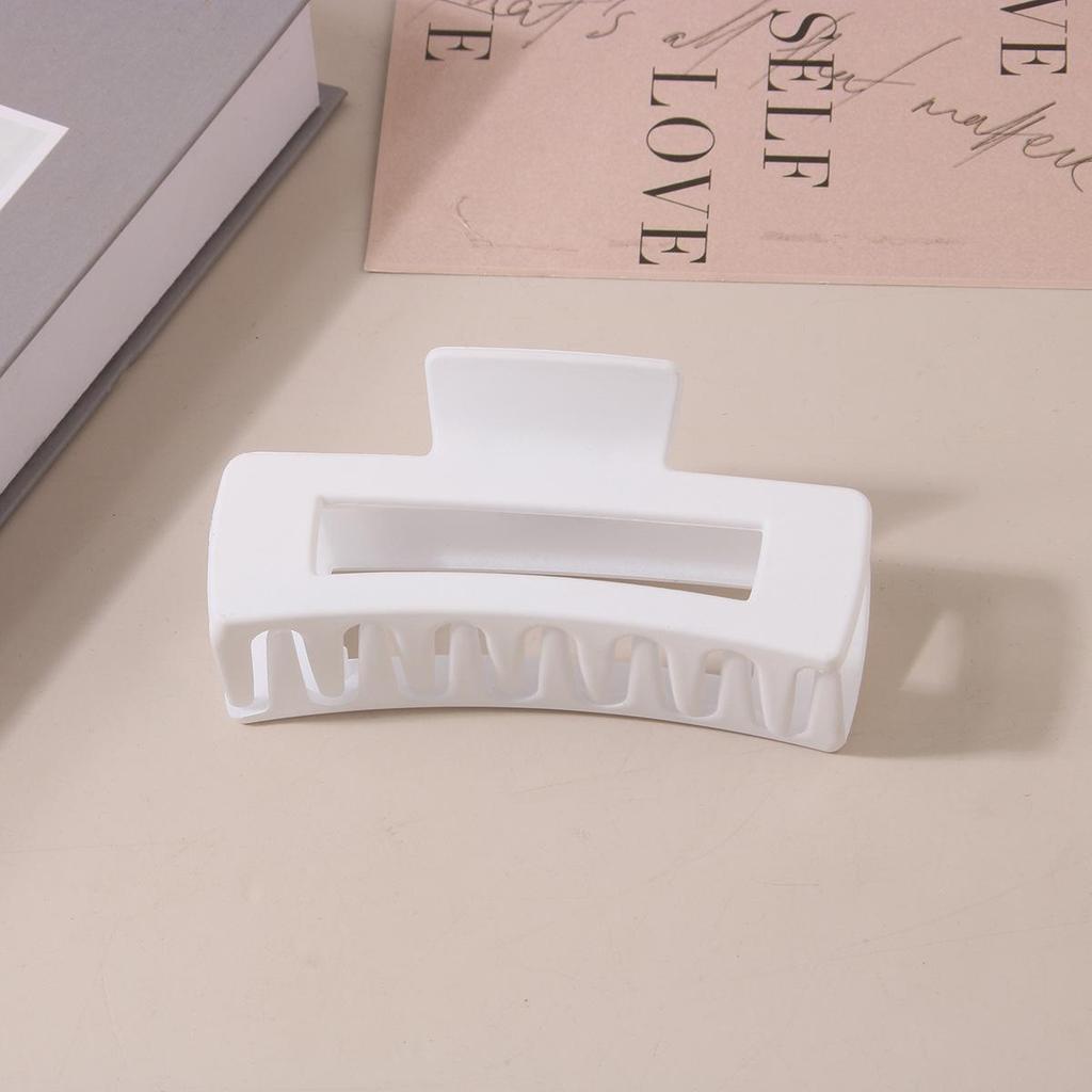 8.5CM x 10.5CM Rectangular Matte PS Hair Clip - Simple Shark Hair Accessory