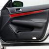Red Carbon Fiber Front Door Panel Cover Trim Fit For Infiniti G37 Sedan 2010-13