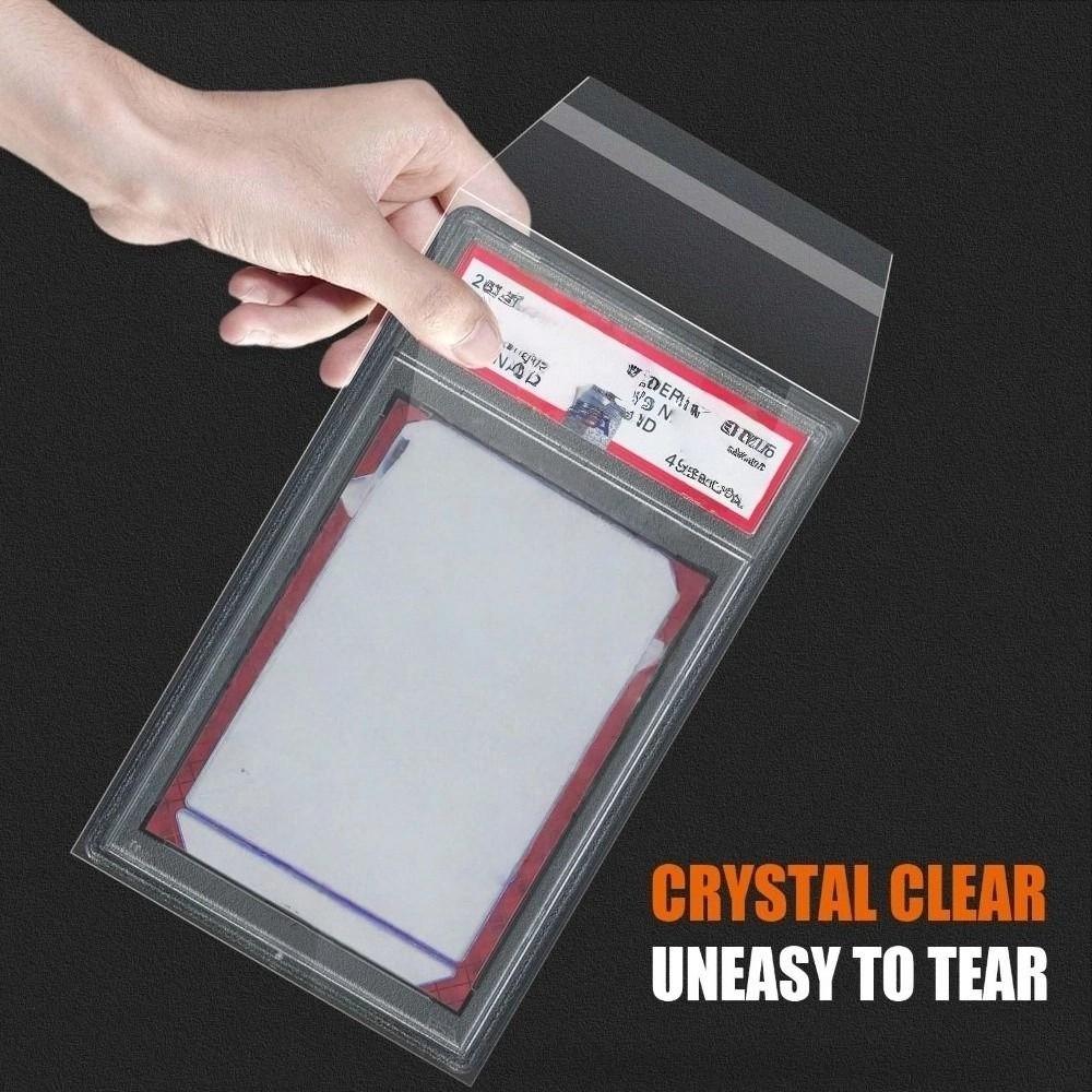 New 100 Sheets Transparent PSA BGS Slab Sleeve Strong Durable PSA BGS Card Brick Film Waterproof Score Card Protective Film