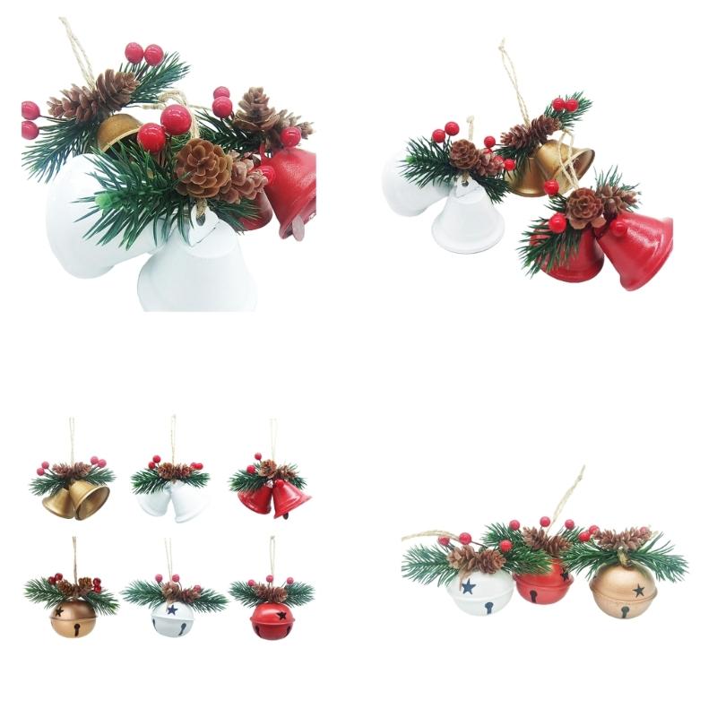 Weihnachtsglocken Feiertagsparty-Zubehör für Weihnachtsbaumdekorationen für Tempel, Türklinke, Hundetraining für das Töpfchen