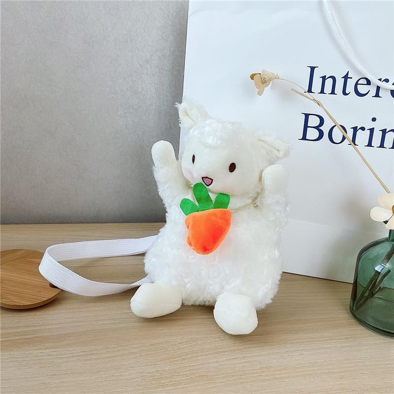 Cute messenger lamb doll plush women's bag Japanese Harajuku soft girl messenger bag