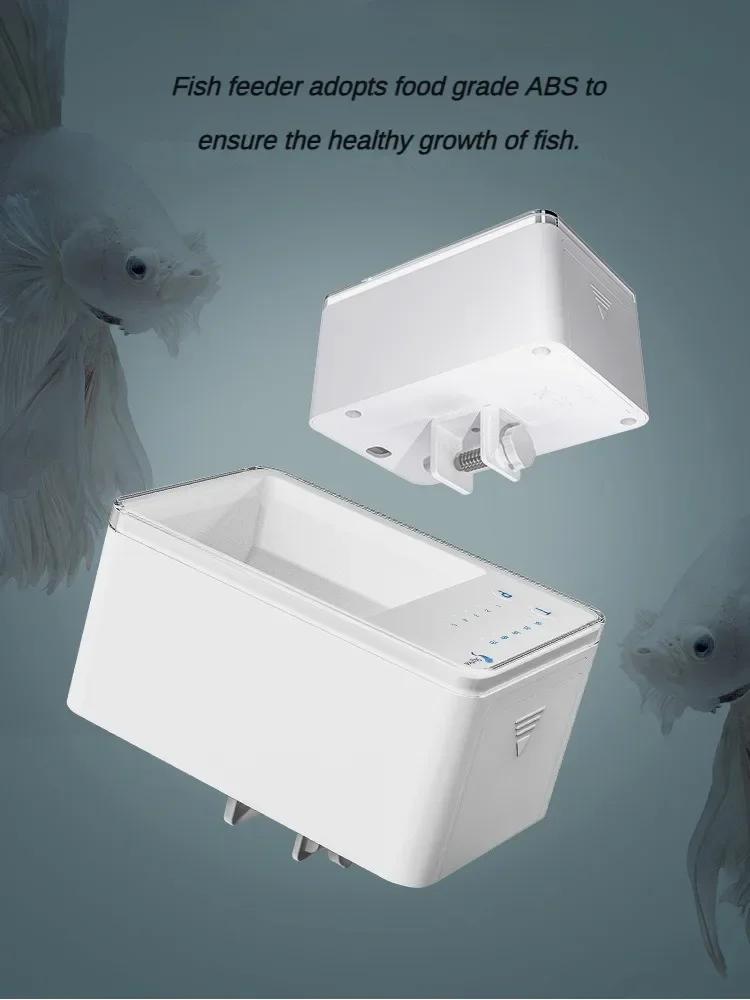 Automatic Feeder Aquarium Controlled Feeding Fish Equipment Quiet Power Saving Intelligent Timing Small Aquatic Pet Supplies