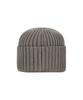 Bajal Va Curved Logo Washed Beanie Khaki Grey