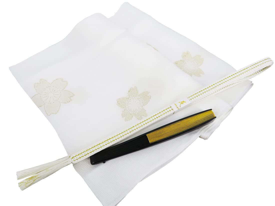 

Wedding obi obi white x gold and pure all year pattern available [ANS] tightening, lifting, Suehiro, 3-piece set, silver, silk, tomesode, round,