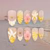 Starfish 3D Flower Rhinestone Wearable Nails