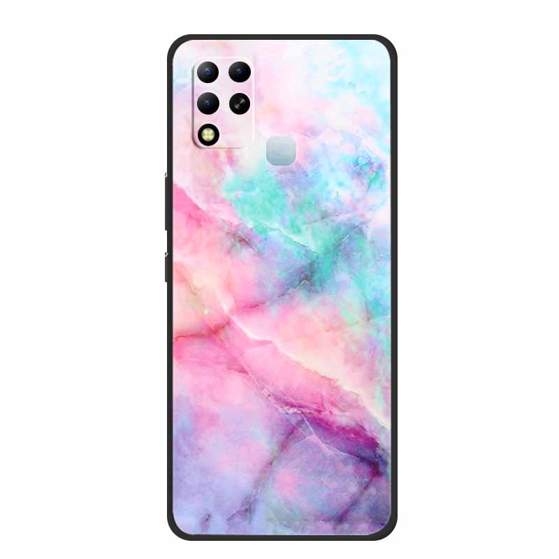For Infinix Hot 11 G37 4G Case Marble Soft TPU Silicone Back Cover for Infinix Hot11 G37 X689F G 37 Protective Fundas Paras Etui