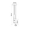 Lampa Wisząca Salixa 3 Gu10 Czarny  Lumilo 09.599.49
