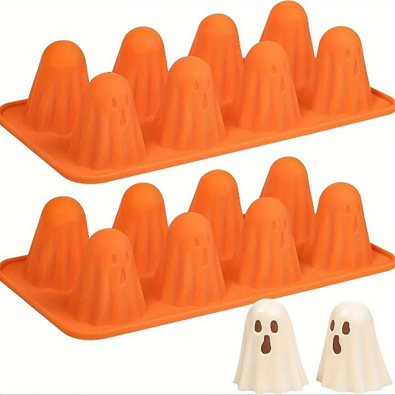 1/2pcs Halloween Silicone Mold - Ice Cube & Candy Mold for Chocolate, Jelly, Gummies, Crayons, Resin Crafts