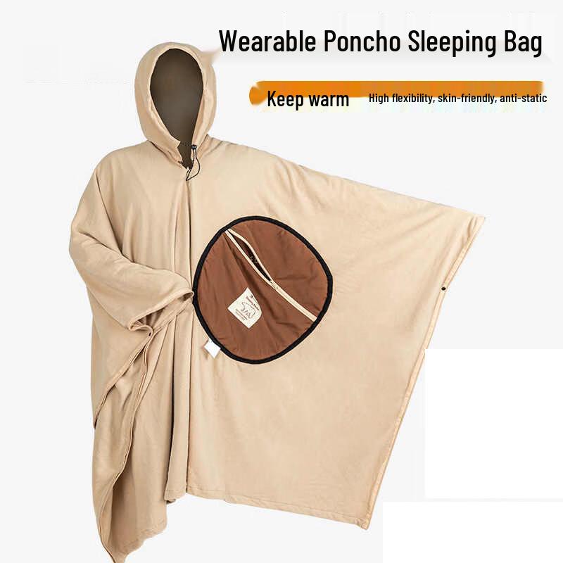 Jiku Fleece Travel Sleeping Bag Wearable Cloak