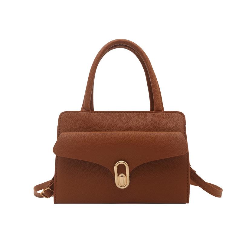 Simple Portable Small Square Bag Women's New Casual Versatile Shoulder Bag Fashion Commuter Messenger Bag