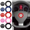 ABS Plastic Car Steering Wheel Emblem Trim Sticker For VW Golf Passat Bora Jetta Tiguan CC Scirocco Lavida Santana