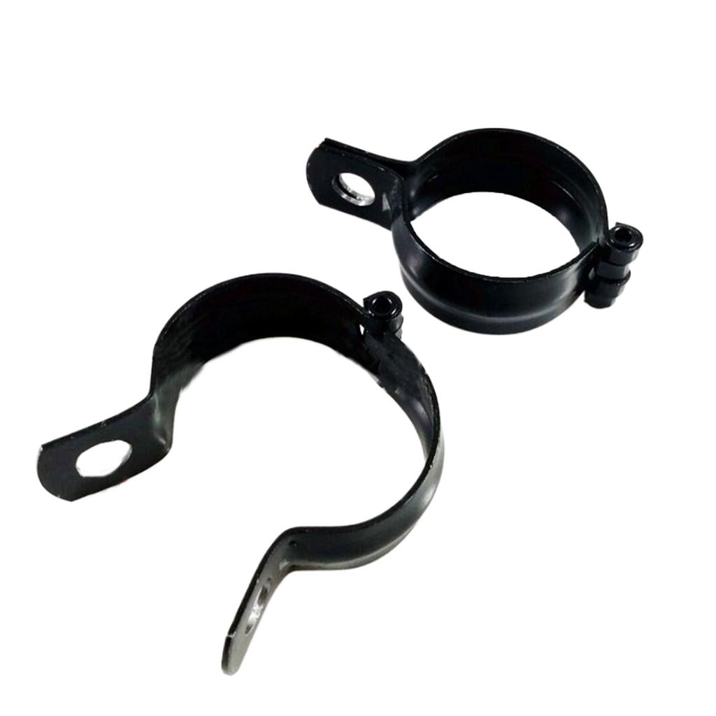 2x Black Motorcycle Bracket Spotlight Holder Sturdy Metal For Signal Light Installation Lamp Holder