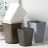 2 Trash Cans, Waste Paper Basket, Garbage Recycler, Desktop Trash Can, Suitable for Office, Kitchen, Toilet, Bathroom, Gray