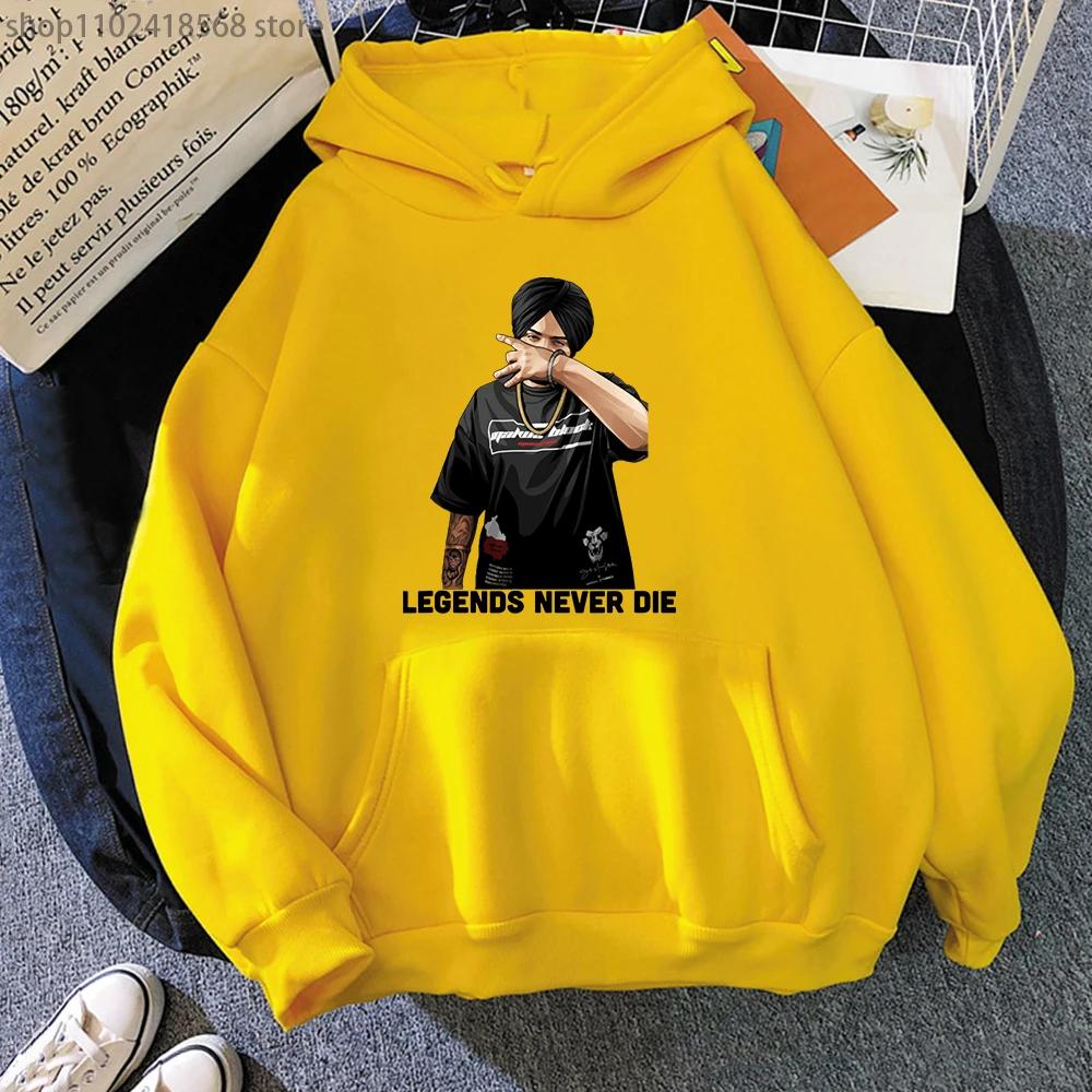 Legendy Nikdy Nezemřou Sidhu Moose Wala Mikiny Indický Rapper Mikina Unisex Harajuku Ležérní Pánské Dámské Y2k Oblečení