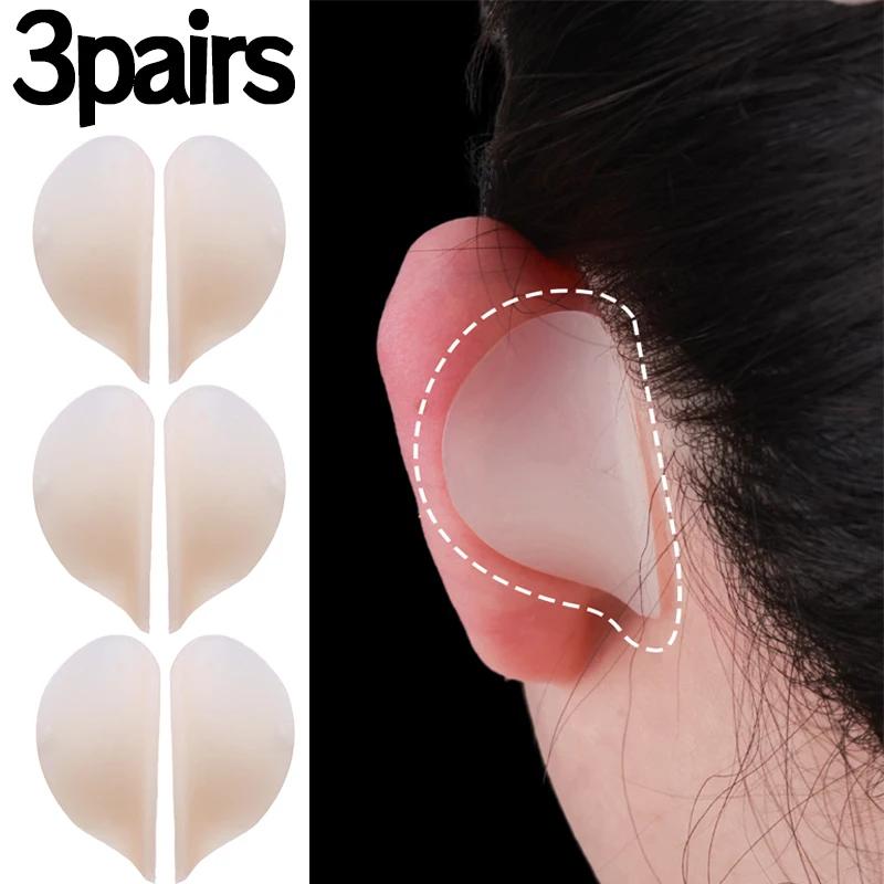 Self Adhesive Elf Ear Support Stickers Invisible Silicone Ear Corrector Patches Reusable Easy To Use Ear Makeup V-Face Stickers