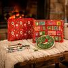 DIY Handarbeit Geschenk für Erwachsene Weihnachten Kreuzstich Adventskalender, 24 Tage Countdown Kalender Stickerei Set, Handgefertigte Projektbox Hand