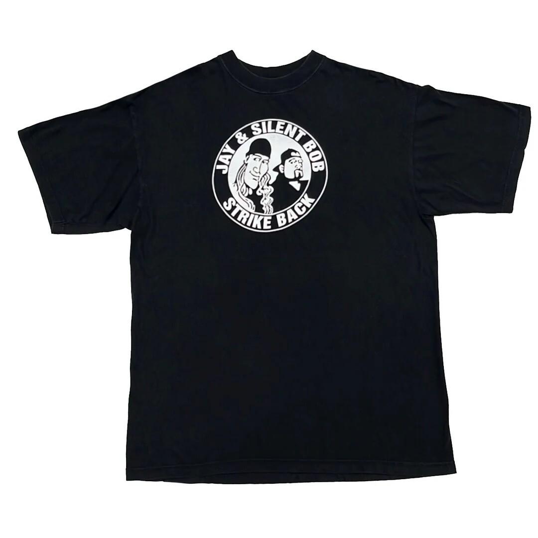 Jay & Silent Bob Strike Back 2001 Y2k Vintage Movie Promo Kevin Smith Unisex T-Shirt XL