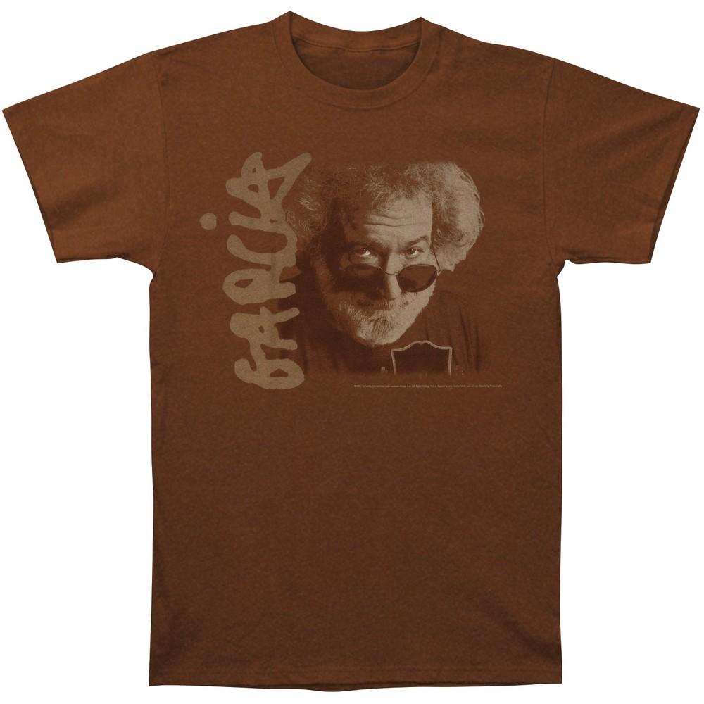 

Men s Jerry Garcia Eyes Portrait T-shirt Brown S