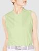 Adidas Golf Golf Three Sleeveless Mock Neck Almost Lime Women's Shirt, Stripes, Shirt, J/S
