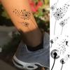 13 Sheets Black Dandelion Temporary Tattoos For Women Men Realistic Tattoos Sticker Fake Flying Birds Butterfly Flower Tatoos Paper Decoration