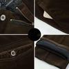 Autumn Padded Middle - Aged Men's Casual Trousers Striped Loose Pants for Men Corduroy Trousers