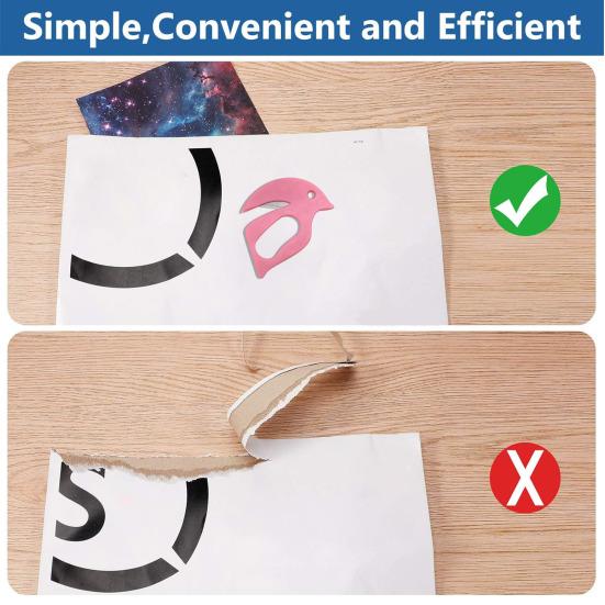 Letter Plastic Paper Mail Opener with Opener Cutting Tool for Office