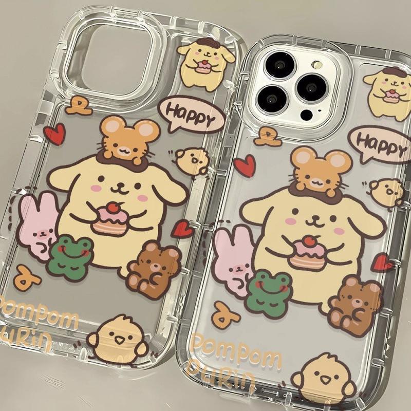 ins super cute pudding dog suitable for 15 Apple 14 mobile phone case 13 girlfriend iPhone12 cute 11 transparent 7plus