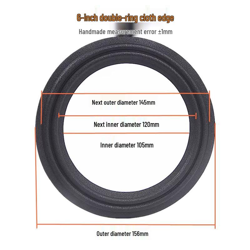 Double Fold Cloth Edge Speaker Repair Ring - 8", 10", 12" Cone Accessories