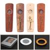 Engraved Wooden Kazoo with Metal Storage Box, Orff Musical Instrument for Kids & Adults, Companion for Guitar Ukulele