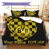 Custom Name BVB Bedding,Quilt Set Quilt Cover Pillowcase Home Birthday Gift(1 * Duvet Cover + 2 * Pillowcase, Without Core) -HE41