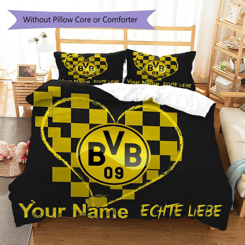 Custom Name BVB Bedding,Quilt Set Quilt Cover Pillowcase Home Birthday Gift(1 * Duvet Cover + 2 * Pillowcase, Without Core) -HE41