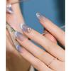 Dasing Diva Magic Press Nail Tips Shadow Blue Almond