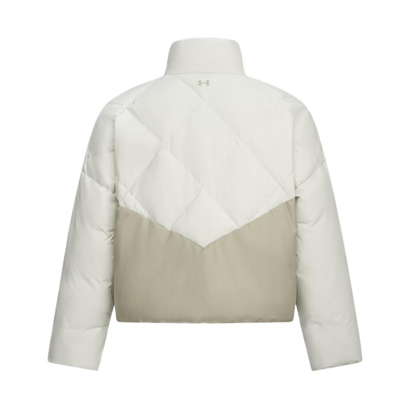 Under Armour Elicit 600 Fill Warm Sports Casual Short Down Jacket Outdoor Stand Collar Loose Fit Women Jacket 6003971-110