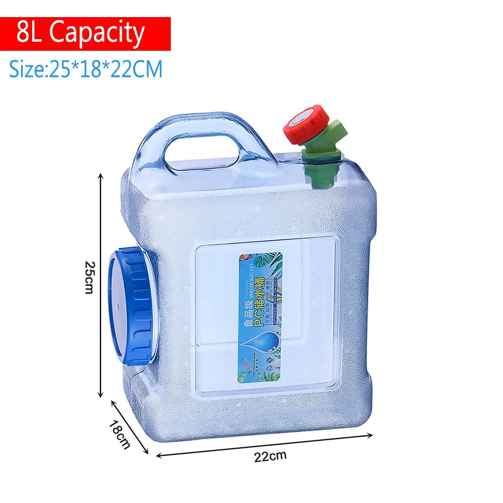 Secchio per Acqua Portatile da 5/7,5/8/10//12/15L Serbatoio Contenitore per Acqua Pura per Viaggio con Rubinetto per Campeggio all'Aperto Cottura Picnic Escursionismo