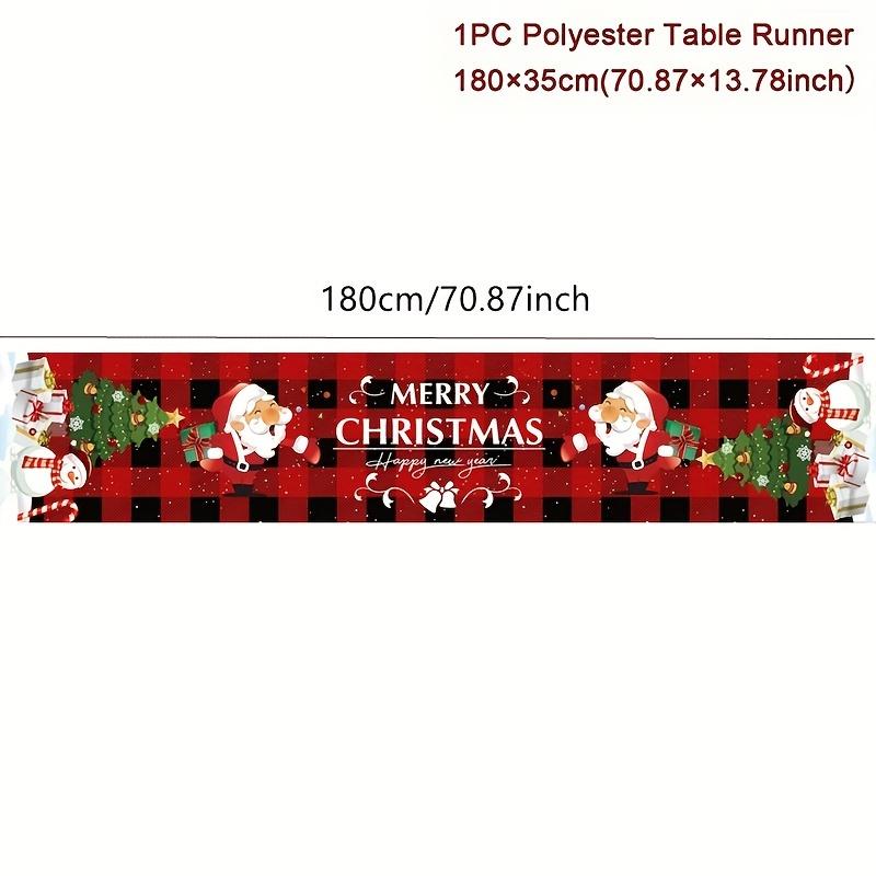 

Christmas Table Runner Merry Christmas Decoration for Home Xmas Party Decor 2025 Navidad Notal Noel Ornament Happy New Year 2026