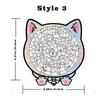 Cat Puzzle Toy Wooden Special-Shaped Puzzle Model Decompression Puzzle Handmade Puzzle