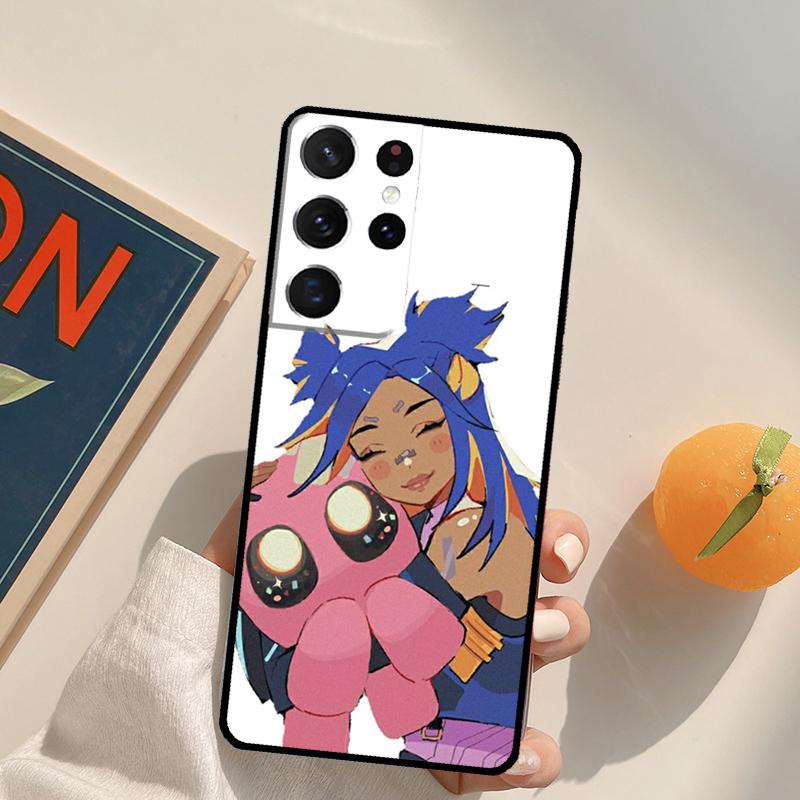 Cartoon Valorant Phone Case For Samsung Galaxy S25 S26 Ultra S24 S20 S21 S22 S23 Plus S10 S25 FE Back Cover