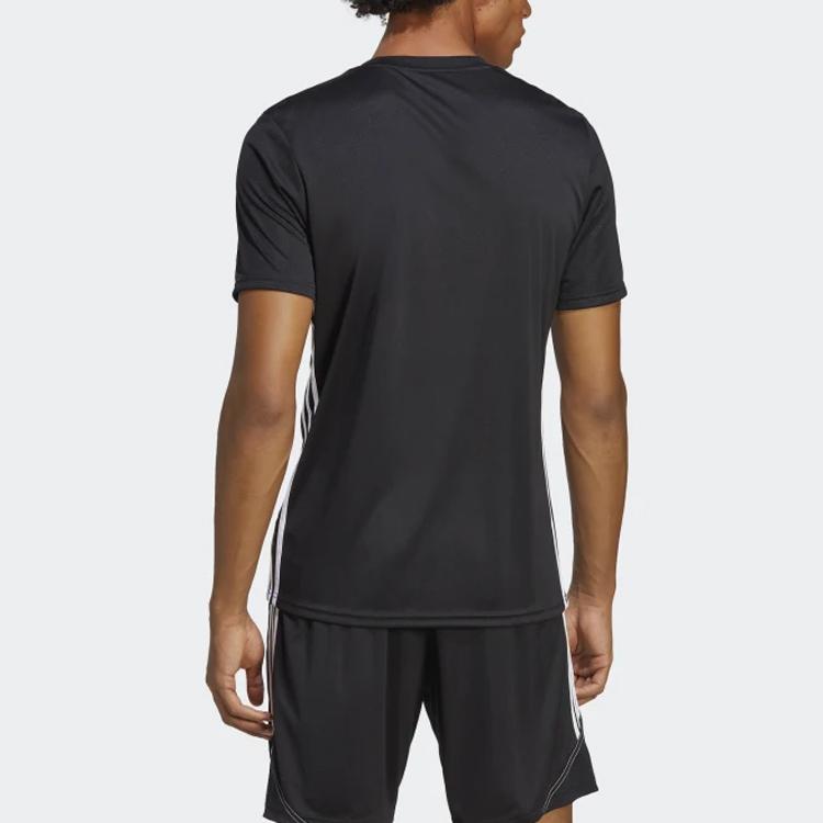 Adidas Tabela 23 Jersey Color Block Logo Round Neck Short Sleeve T-Shirt Men Tops Black H44529