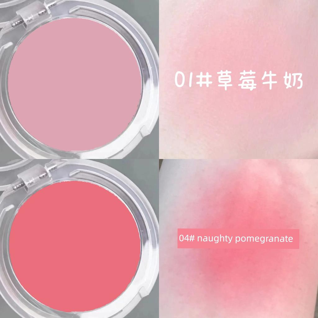 Monochrome Ice Cube Blush Red Female Chin Purple Shrink Expansion Color Apricot Brightening Highlight Repair Three-in-One Makeup Palette