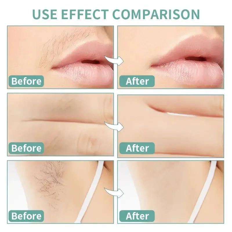 Facial Wax Strips, Facial Hair Removal, Quick and Painless Hair Removal Kit, for All Skin Types, 10 Pieces