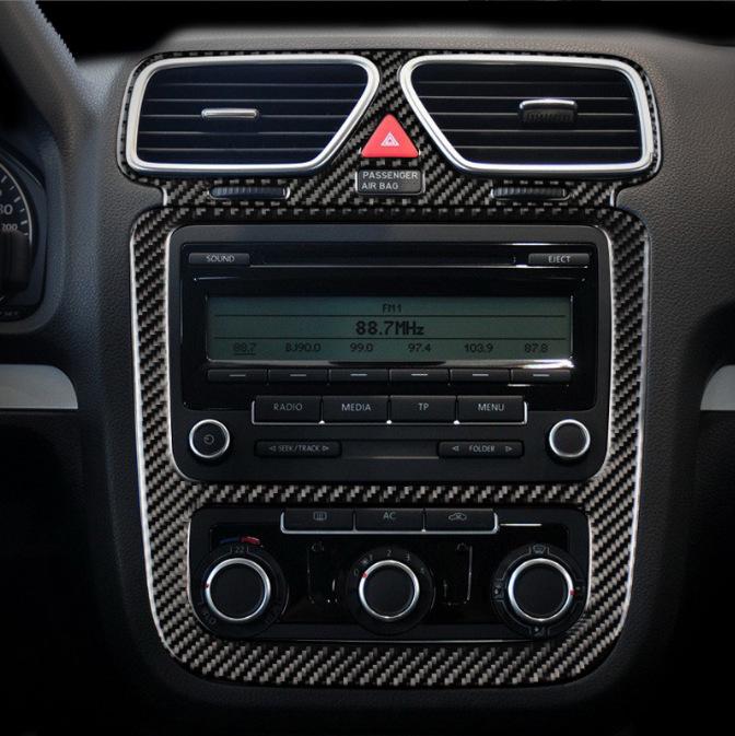 Volkswagen Scirocco Interieur Kohlefaser Konsole, Schalthebelrahmen, Türgriff & Luftausströmer Aufkleber Zubehör