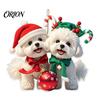 2D Acrylic Holiday Pendant Christmas Animal Ornaments, Cute Flat Hanging Decorative Festival Ornament Decoration for Xmas Tree, Winter Party,