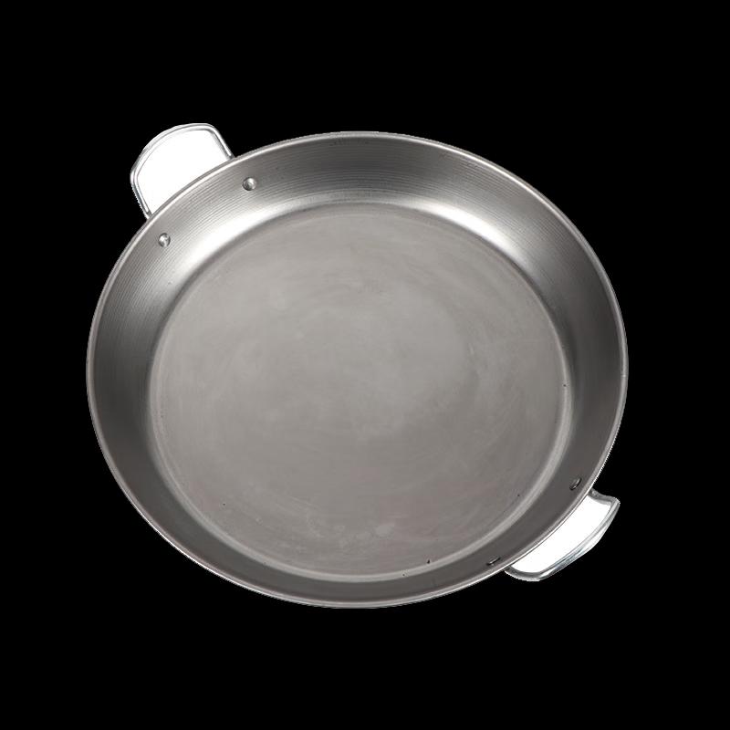 Lijia Double-Handle Flat Bottom Iron Griddle Pan