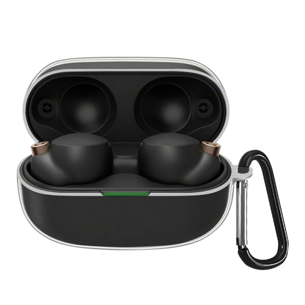 UIUIKA For SONY Case Sony Protective Cover Made of TPU Sony Case Drop Scratch Carabiner Lost Prevention WF-1000XM4 WF-1000XM4 WF-1000XM4 Prevention,