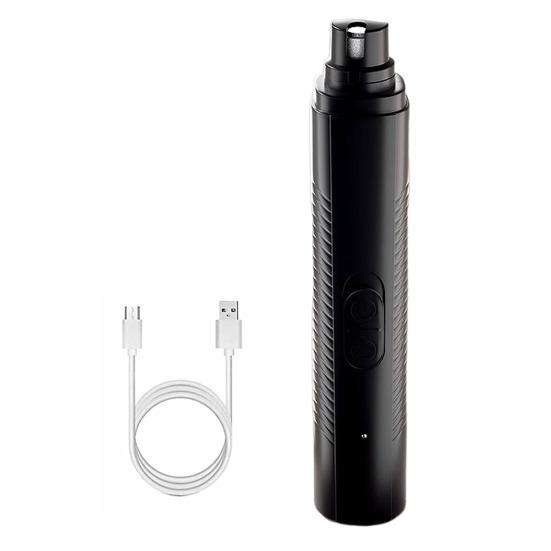 Electric Pet Nail Grinder USB Rechargeable Dog Nail Trimmer with LED Light 3 Grinding Methods Silent Portable Nail Grinder for Small to Large Dogs