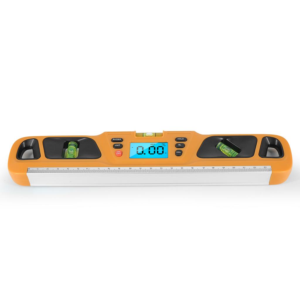 Digital Protractor LCD Display Stainless Steel Magnetic Level Multifunctional Angle Gauge Support