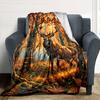 Majestic Deer In Autumn Forest Home Customize Your Name Blankets Soft Cozy Lightweight Allseason Multiuse Throw Perfect For Couch Office Bed Living