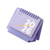 W89C 2026 Desk Calendar Daily Planner Plastic Binding Comb Refillable Table Calender